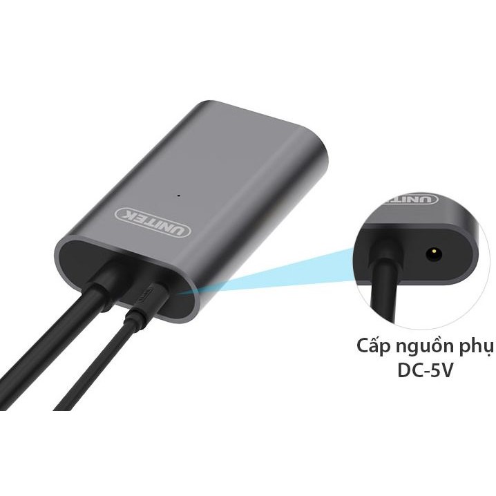 Cáp xịn-Cáp USB Nối Dài Extension 2.0 Unitek Y272