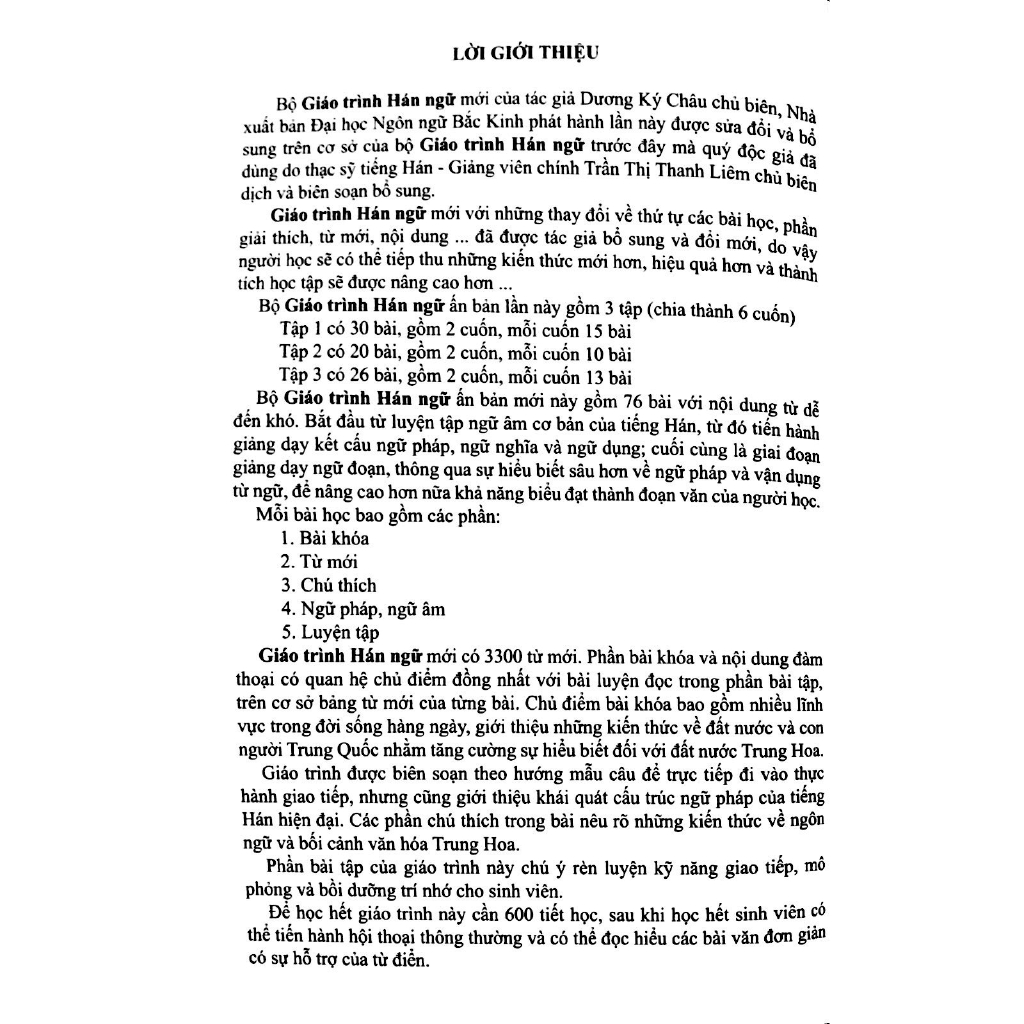 Sách - Giáo Trình Hán Ngữ - Tập 2 - Quyển Thượng 3 - MC Books