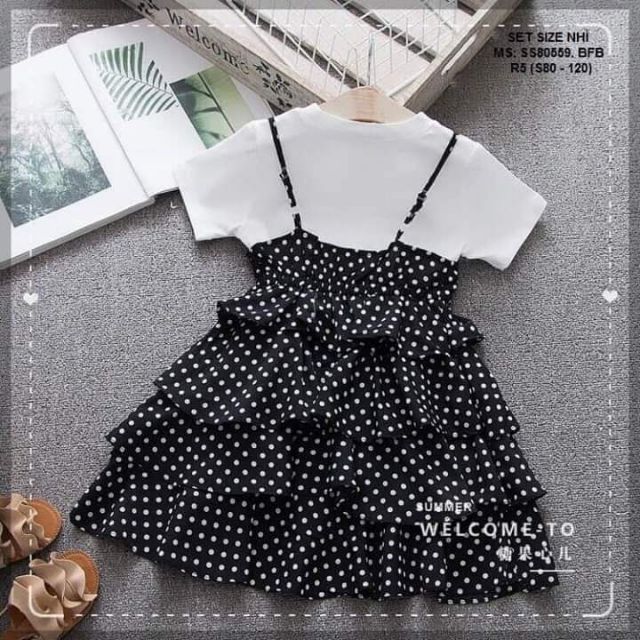 Combo 2 bộ váy siêu đẹp cho bé