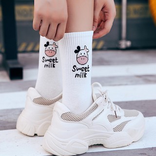 tất (vớ) bò sữa cao cổ