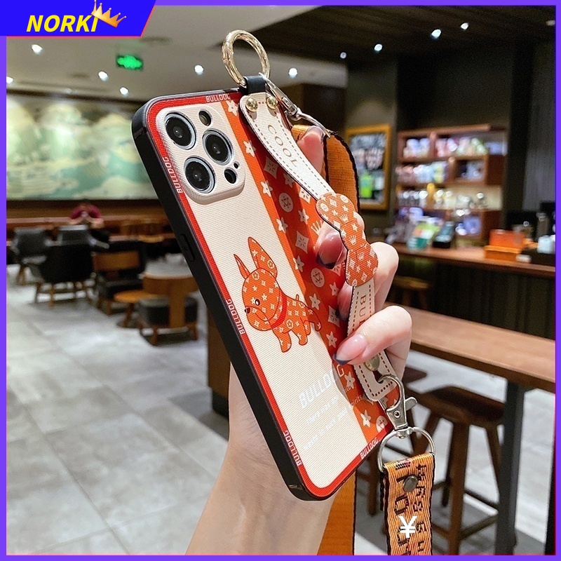 Ốp Điện Thoại Dẻo Họa Tiết Hoa Kèm Vòng Đeo Tay & Dây Đeo Chéo Sang Trọng Cho Samsung Galaxy Note 20 Ultra Note 8