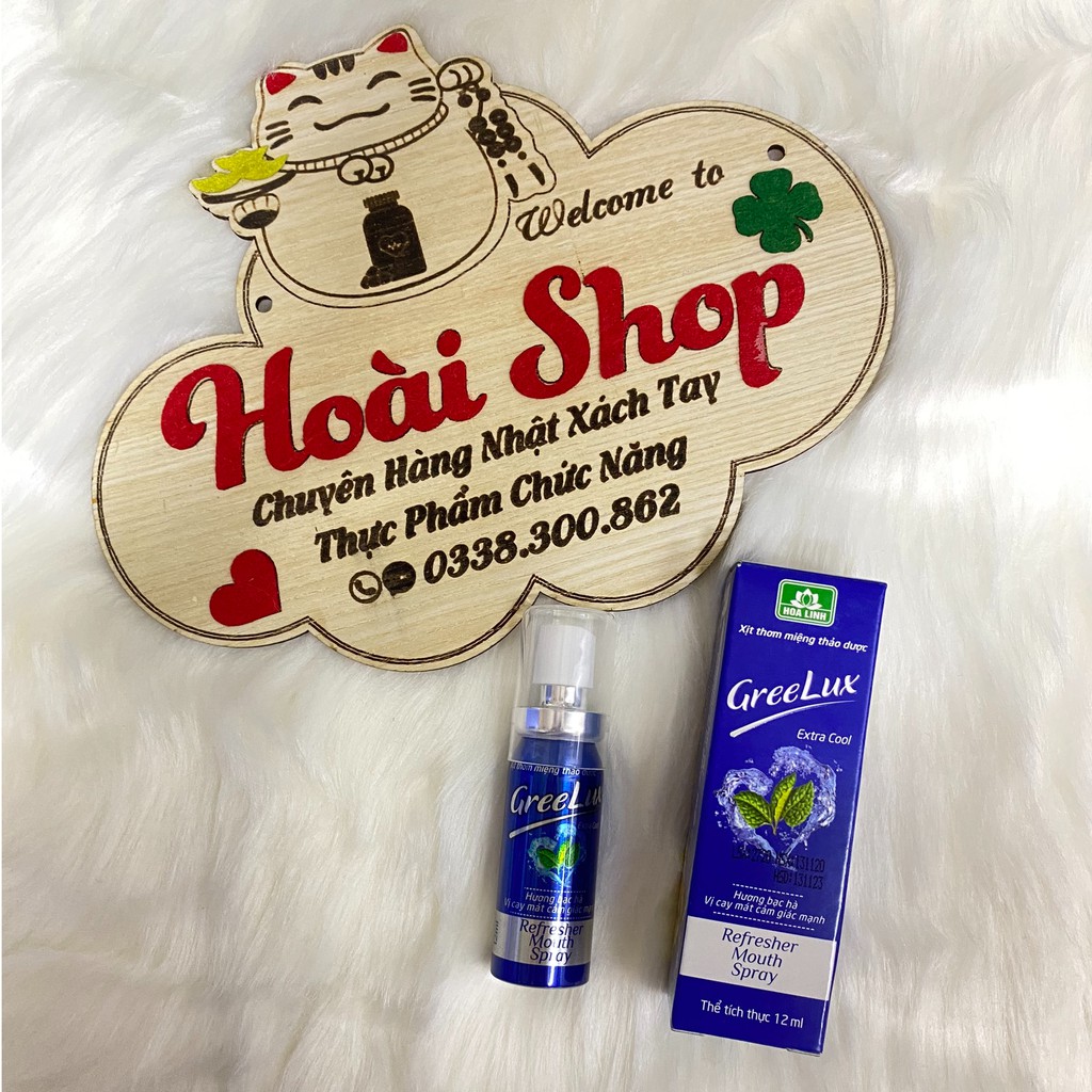 Xịt thơm miệng Greelux Xtra Cool thảo dược 12ml - Chính hãng
