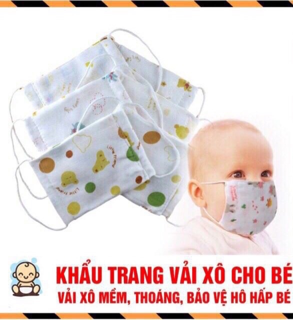 Khẩu Trang Xô mềm mại cho bé