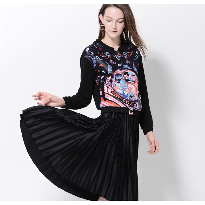 Áo khoác bomber, áo bomber nữ họa tiết cực đẹp