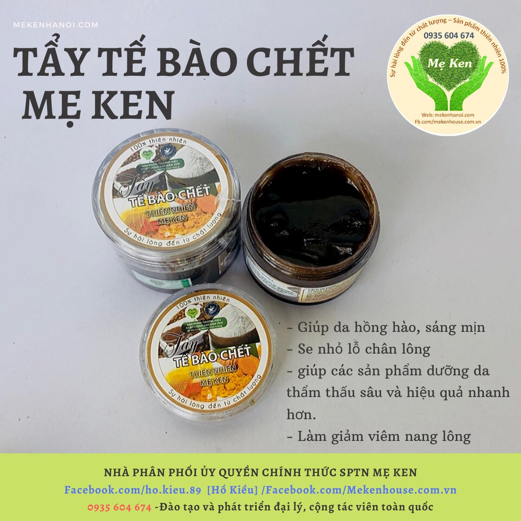 Tẩy tế bào chết mặt Mẹ Ken