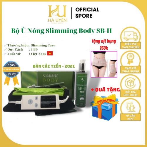 Bộ Ủ Nóng Slimming Body SB2, Tan Mỡ, Giảm Eo Hiệu Quả An Toàn [ CHÍNH - HÃNG ]