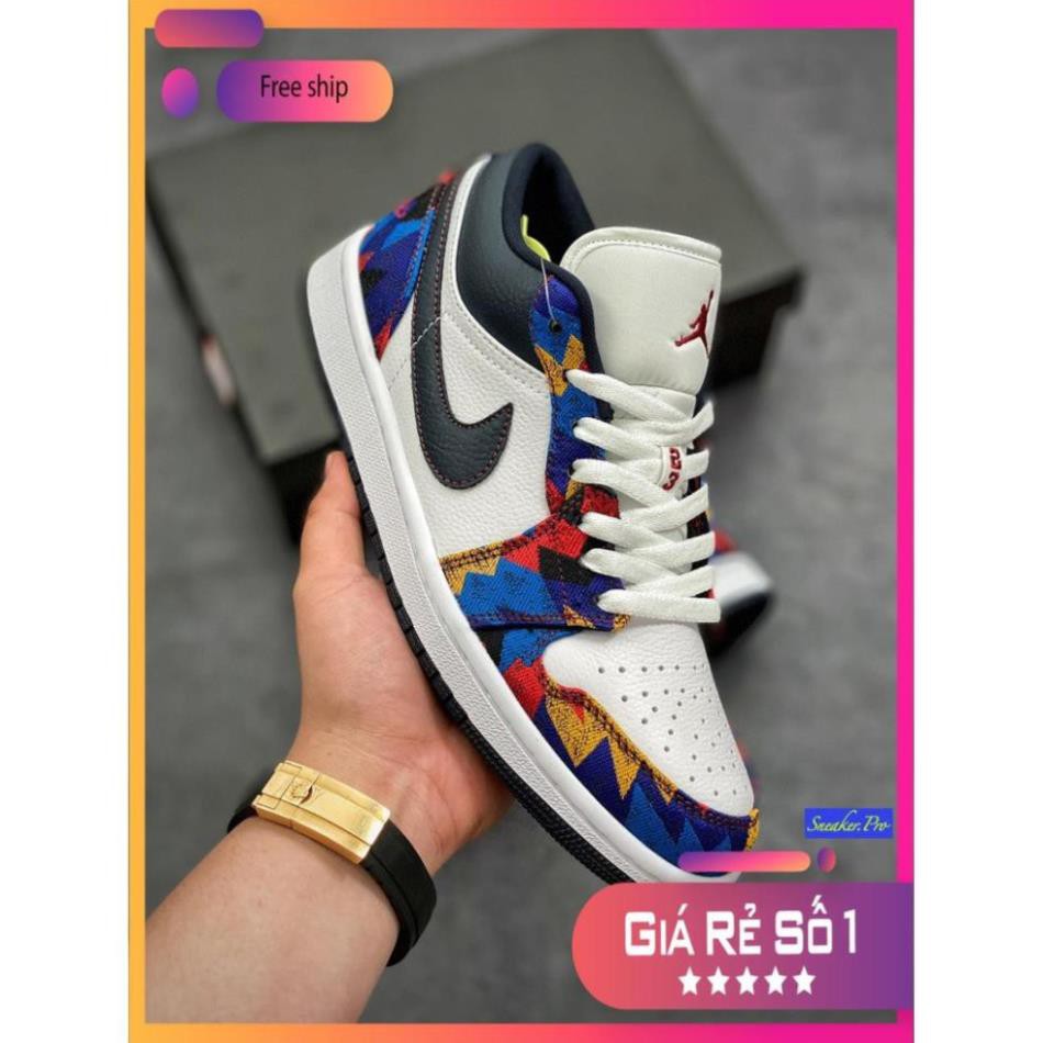 (FULL BOX + QUÀ TẶNG) Giày thể thao sneaker Air Jordan 1 Low Nothing But Net cổ thấp siêu đẹp dành cho nam và nữ | BigBuy360 - bigbuy360.vn