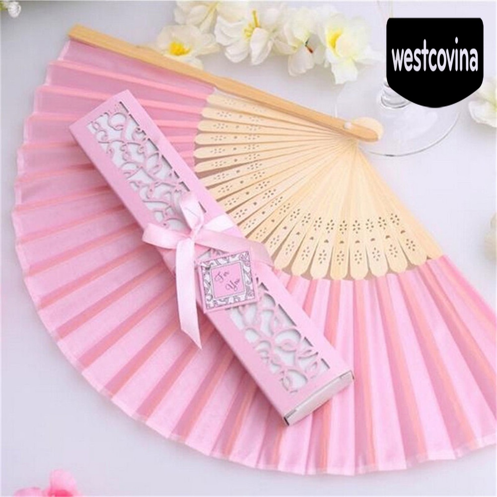 [Hot]☀ Quạt Xếp Cầm Tay Cho Cô Dâu Trong Tiệc Cưới