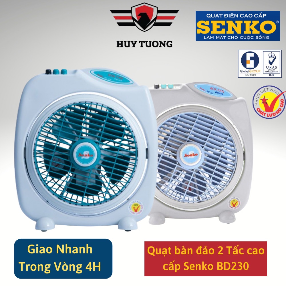Quạt bàn đảo 2 Tấc cao cấp Senko BD230 ( BH động cơ 1 năm ) - Huy Tưởng