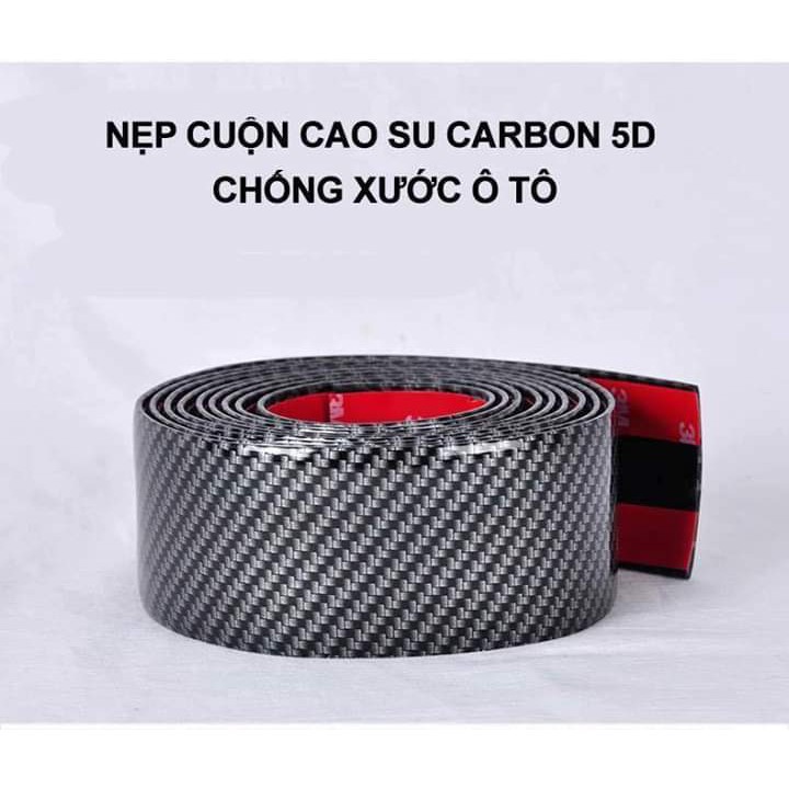 CUỘN 2M NẸP CACBON TRANG TRÍ CHỐNG XƯỚC CHO Ô TÔ HÀNG ĐẸP