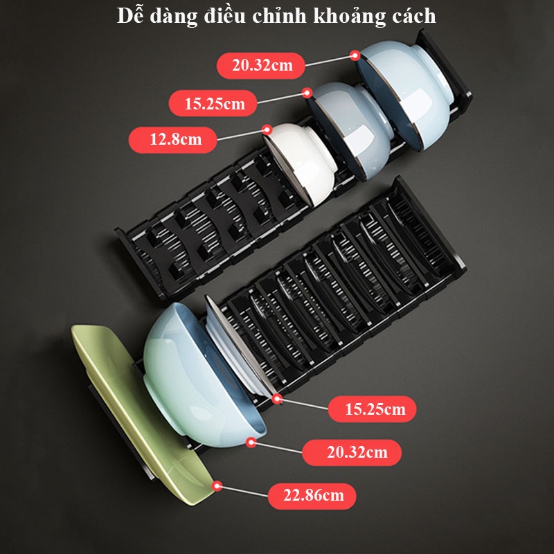 Kệ để bát đĩa thông minh, giá để chén đĩa cao cấp siêu bền không rỉ,kệ đựng chén bát tiện lợi NPR44