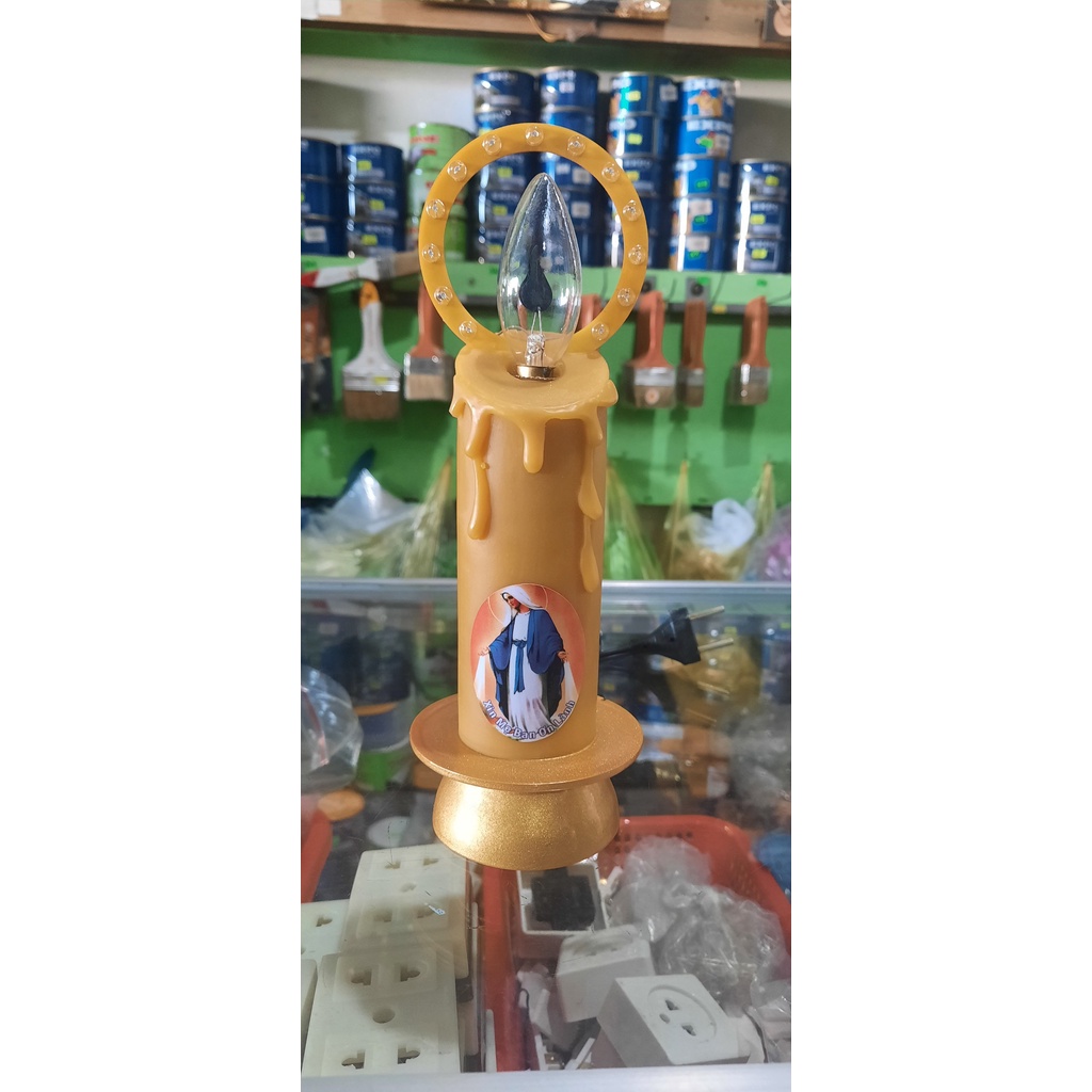 Đèn led hình nến trang trí bàn thờ chúa