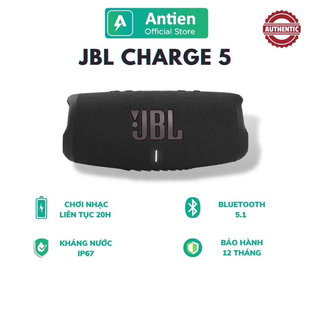 Loa không dây JBL Charge 5 | Loa bluetooth chính hãng | Bass chắc, pin 20 giờ