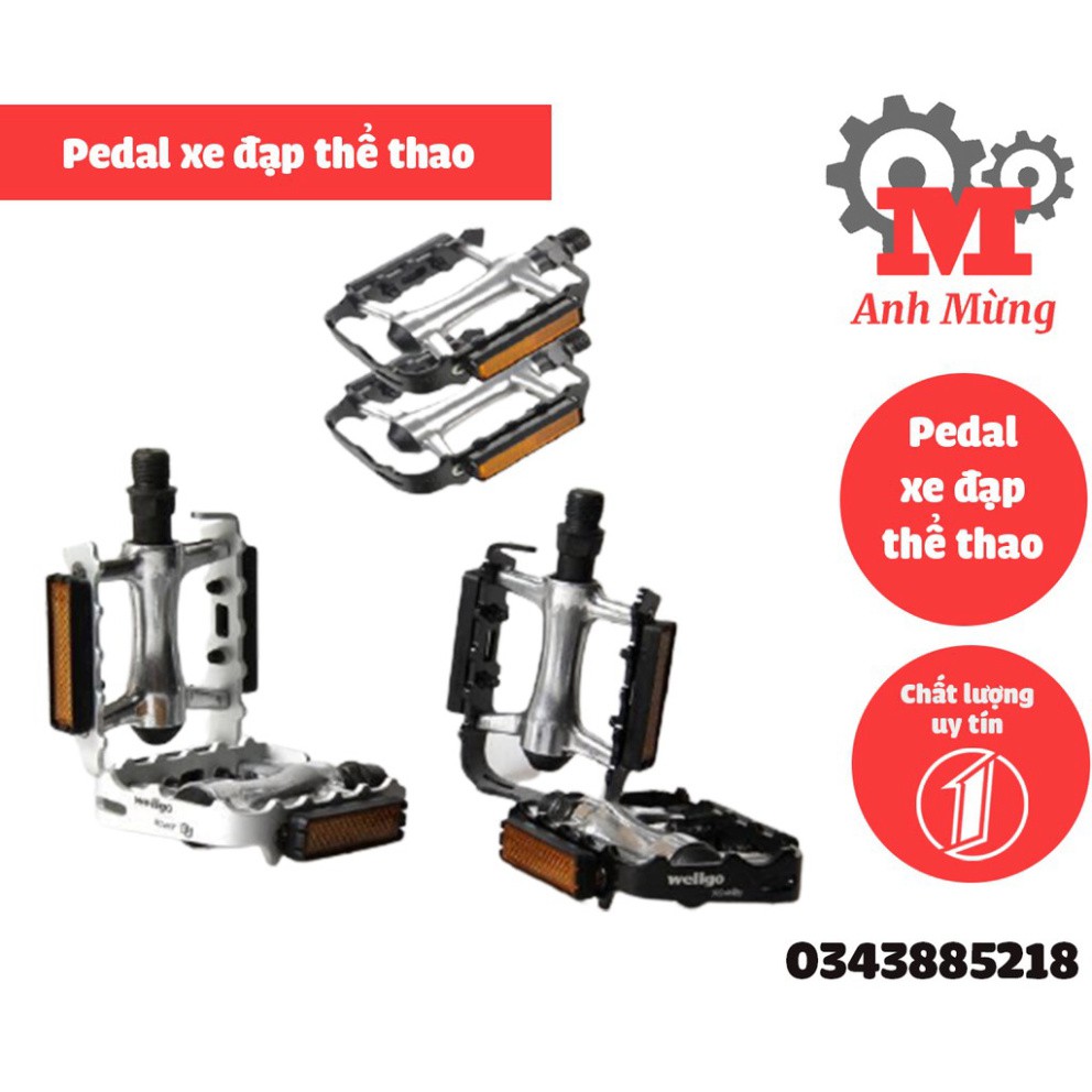 Pedal xe đạp thể thap chất Nhôm giảm trọng lượng, dành cho tất cả các dòng xe đạp