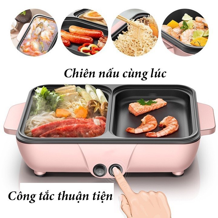 Chảo Lẩu nướng điện đa năng