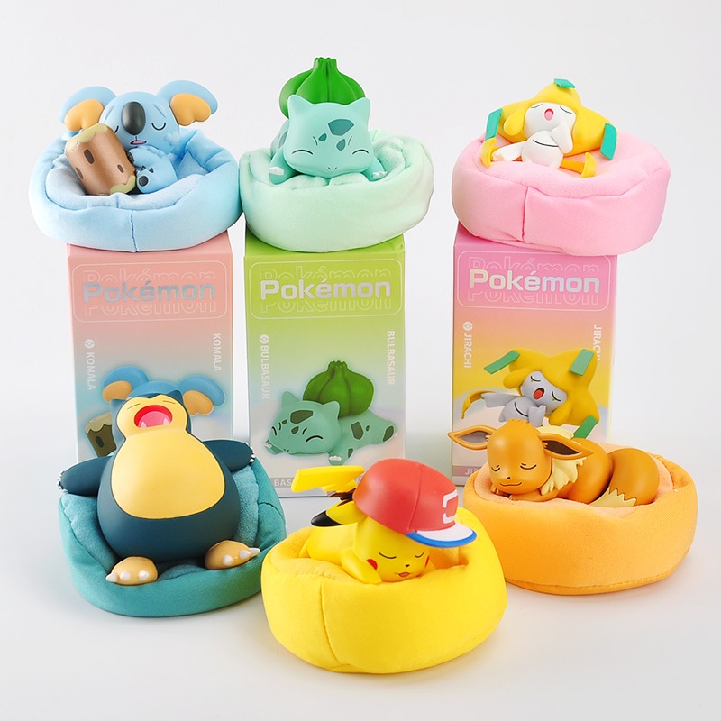 Mô Hình Pokemon 6 Pokemon Nằm Ngủ Dễ Thương