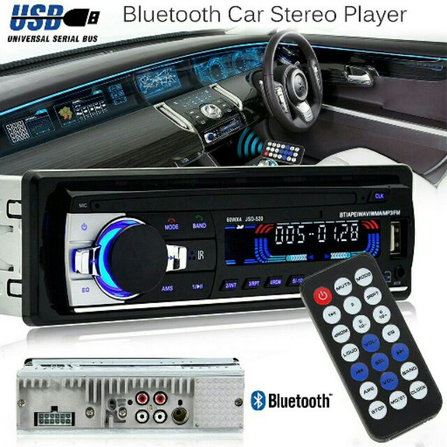 Đầu MP3 Bluetooth Đa Năng Lắp Được Cho Mọi Xe Ô Tô