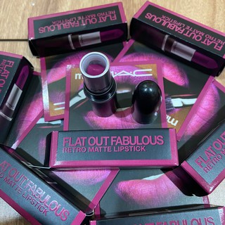 Son Lì mini M.A.C Flat Out Fabulous Retro Matte Lipstick Màu 705