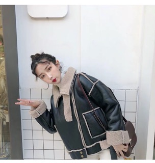 [ORDER] ÁO KHOÁC DA LÓT LÔNG CỪU ULZZANG