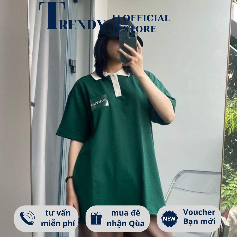 Áo Polo Whynot Locabrand Nam Nữ Unisex Oversize Màu Xanh Be Chất Cá Sấu Áo Thun Phông Form Rộng Giá Rẻ 1K | BigBuy360 - bigbuy360.vn