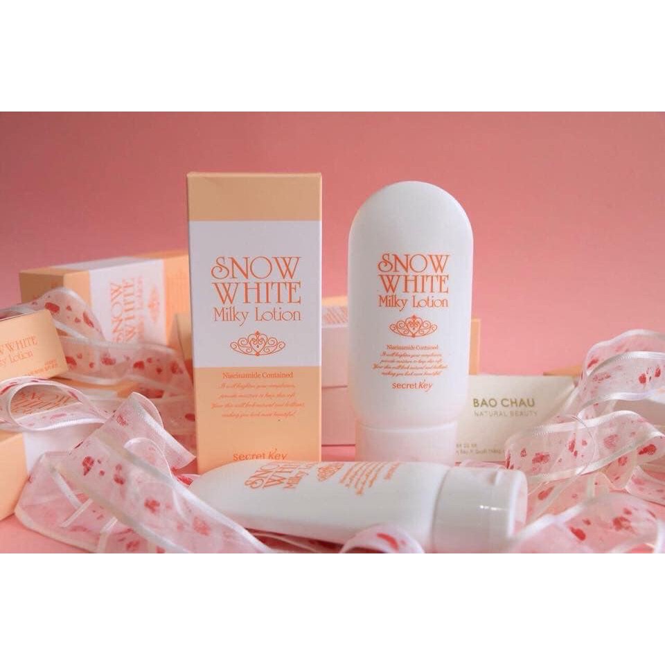 Sữa Dưỡng Trắng Da Secret Key Snow White Milky Lotion 120g