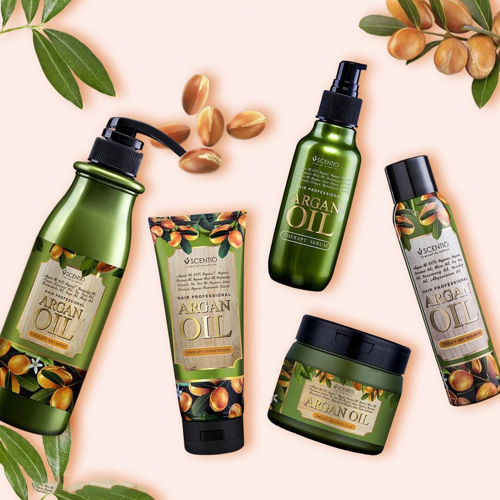 Dầu Gội - Dầu Xã Phục Hồi Tóc Khô Và Hư Tổn Scentio Hair Professional Argan Oil Therapy Conditioner