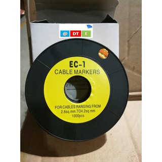 Đánh Dấu Dây Cáp Điện EC1 Số, Giá cho 1 cuộn/ 1000 nhãn