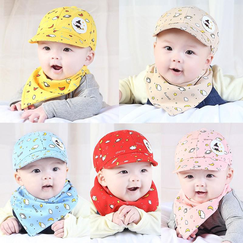 Set Mũ Bóng Chày + Khăn Choàng Cổ Cho Bé