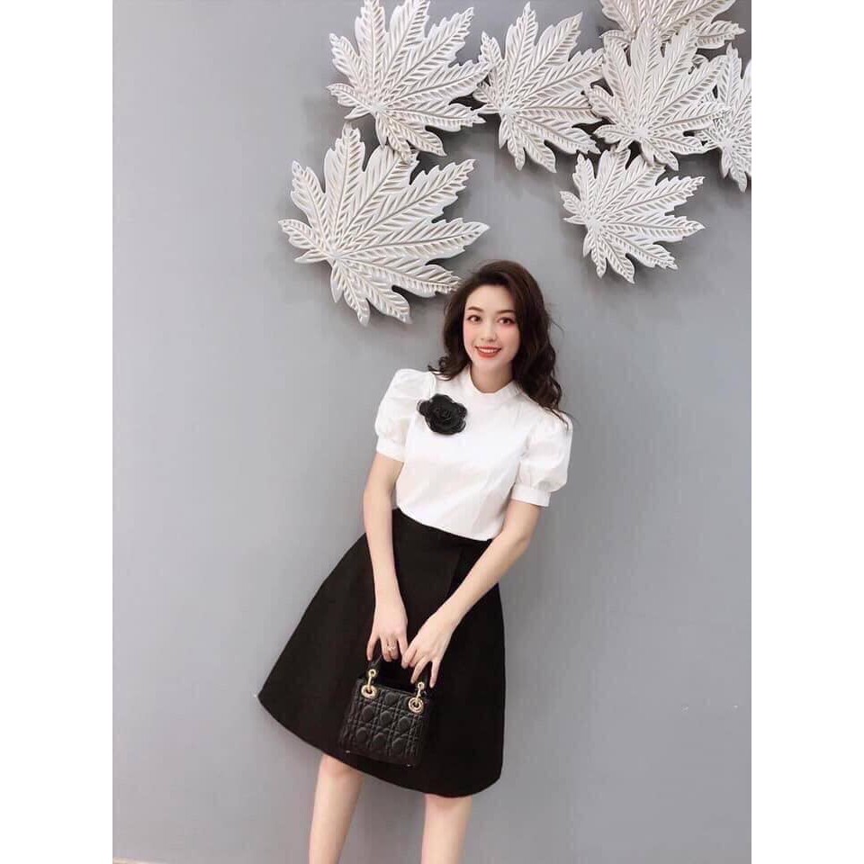 SƠMI TRẮNG CỘC TAY
