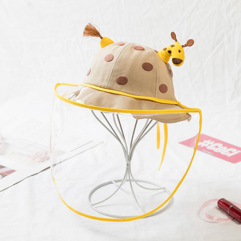 Nón Tai Bèo Kèm Mặt Nạ Chống Giọt Bắn Thiết Kế Dễ Thương Thời Trang Xuân Hè Cho Bé