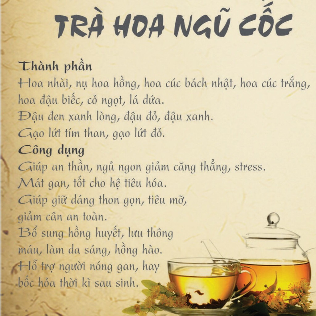 Trà Thảo Mộc Trà Hoa Ngũ Cốc Saha Giúp Mát Gan An Thần Lưu Thông Máu Huyết Hộp 500g - Tặng Kèm Bình Nước Thủy Tinh | BigBuy360 - bigbuy360.vn