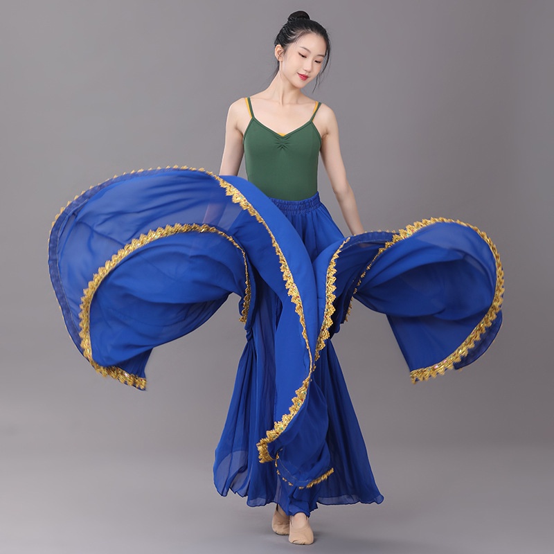 Chân Váy Voan Phối Ren Hai Lớp Dùng Biểu Diễn