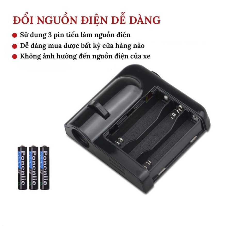 2 Cái Đèn Led Gắn Cửa họa tiết logo dành cho xe hơi