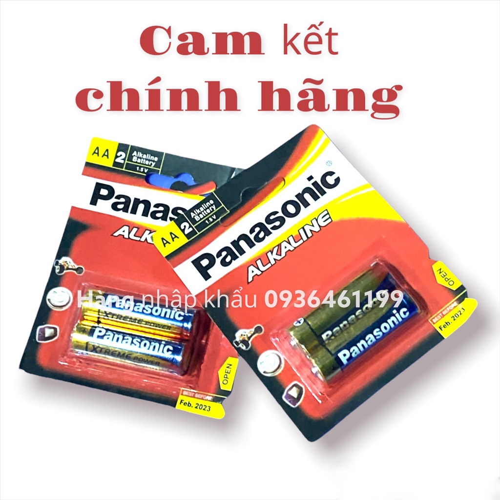 Pin nhỡ AA Panasonic vỉ 2 Viên dung lượng cao LR6T/2B 1,5v