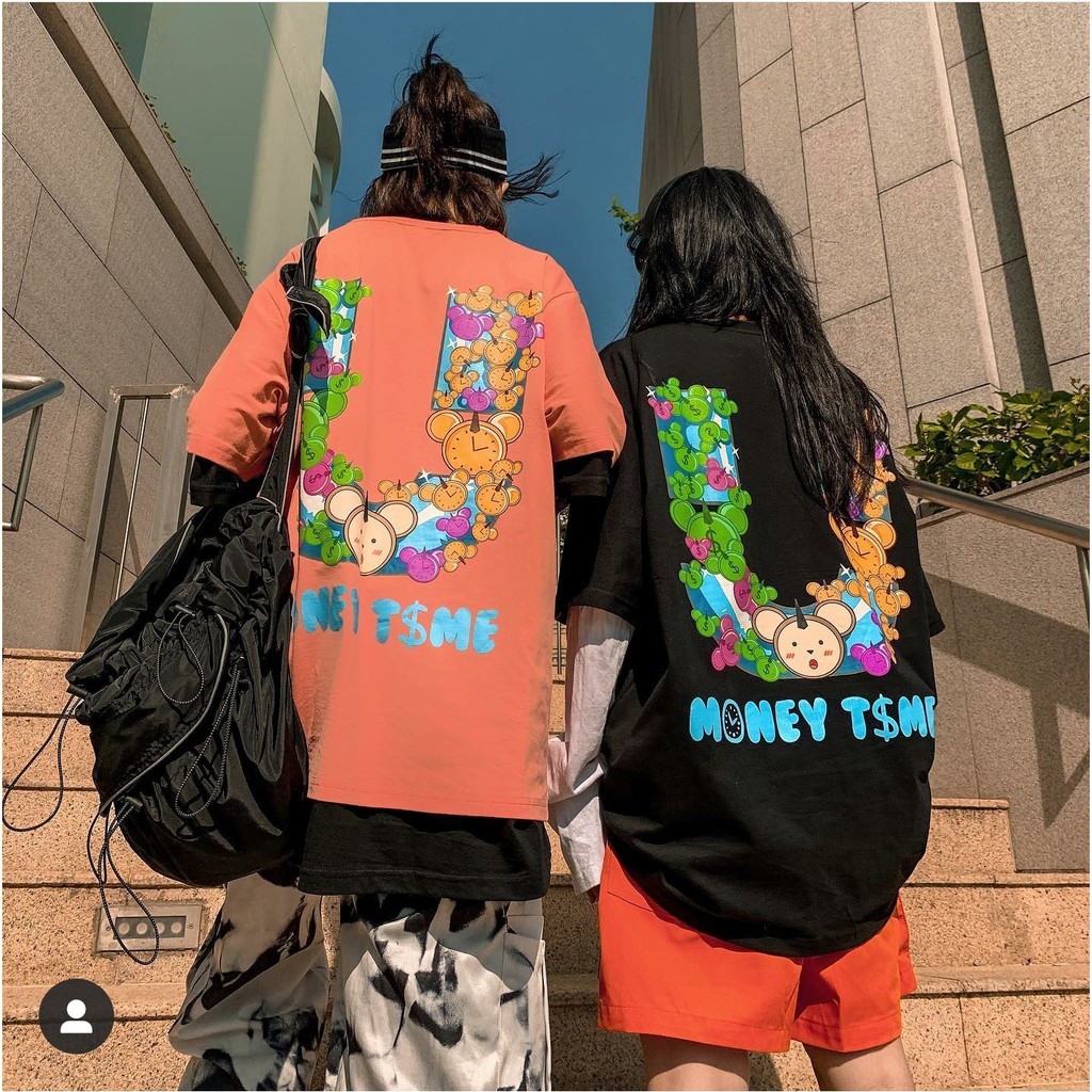 Áo Thun Tay Lỡ UNCOVER MONEY T$ME Unisex | BigBuy360 - bigbuy360.vn