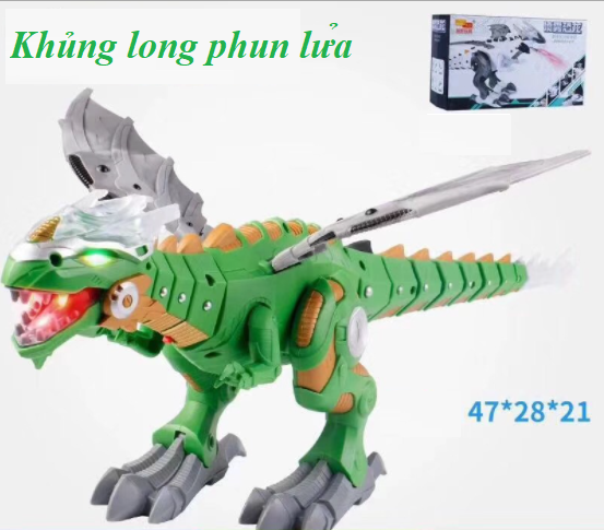 Đồ chơi Khủng Long Robot Phun Nước Lửa Điện cho bé trai có Pin