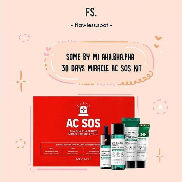 SET GIẢM MỤN 4 MÓN AC SOS AHA-BHA-PHA 30DAYS SOME BY MI KIT CHÍNH HÃNG - 6052