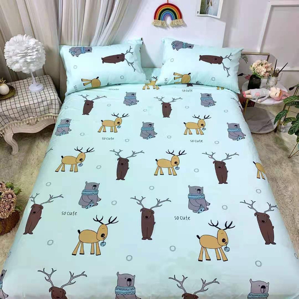 Bộ ga gối cotton 100% hàng nhập - Chat chọn mẫu