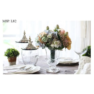 Ly pha lê cao cấp dập nổi hình hoa (2 size)