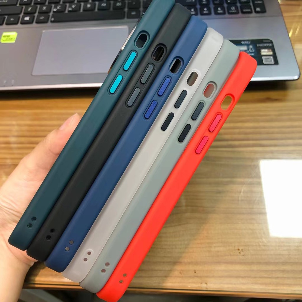 Ốp Điện Thoại Cứng Họa Tiết Sợi Carbon Màu Trong Suốt Chống Vỡ Cho iPhone 13 12 11 Pro Max