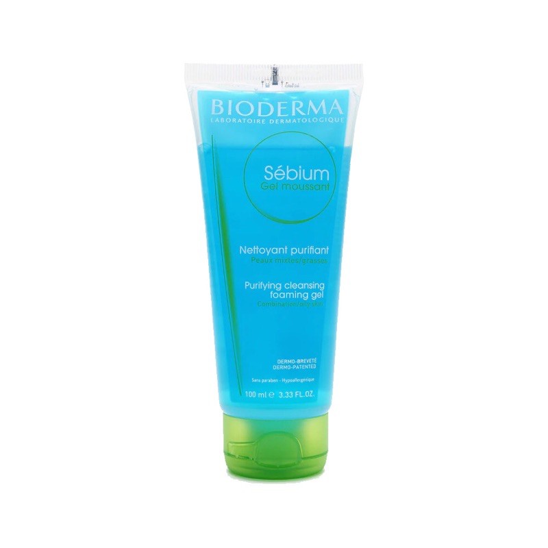 Bioderma Gel Rửa Mặt Tạo Bọt Da Dầu Nhạy Cảm Sebium Gel Moussant 100ml