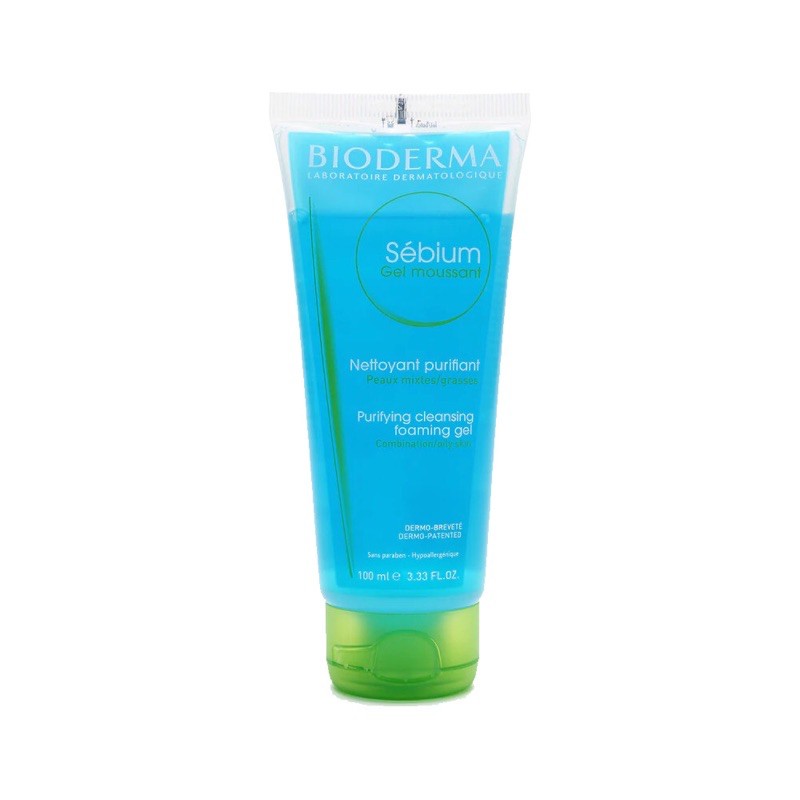 Bioderma Gel Rửa Mặt Tạo Bọt Da Dầu Nhạy Cảm Sebium Gel Moussant 100ml