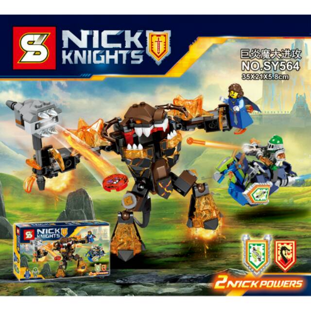 Bộ Đồ Chơi Lắp Ráp Lego 26 Mảnh Ghép Hình SY564 Nexo Knight Infernox