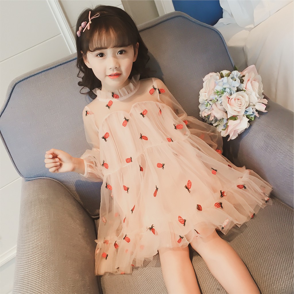 Đầm xòe tầng cho bé gái - đầm ren - đầm công chúa