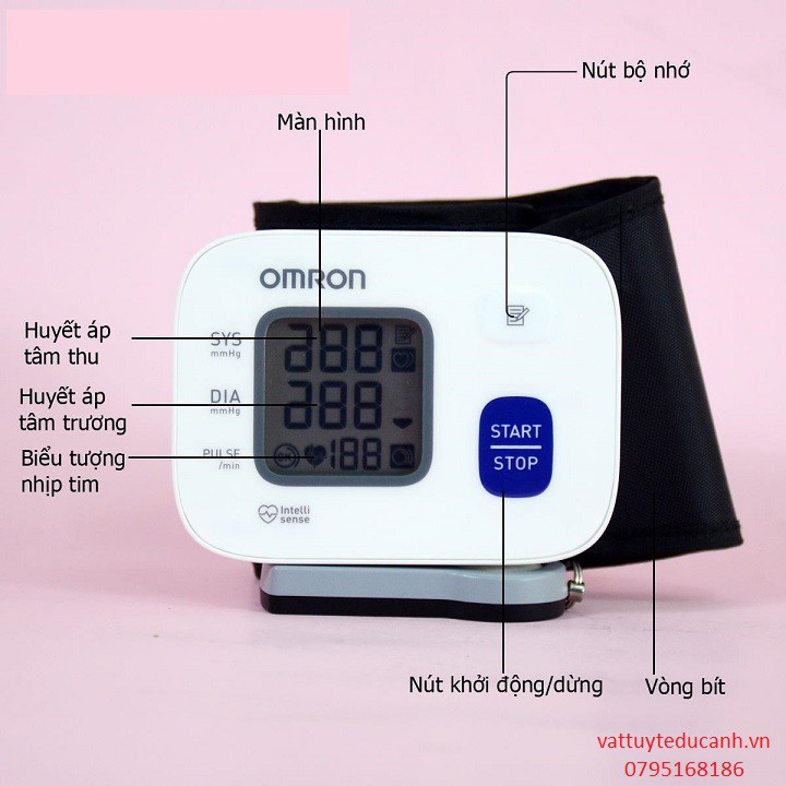 Máy đo huyết áp cổ tay Omron Hem-6161 thế hệ mới 2018