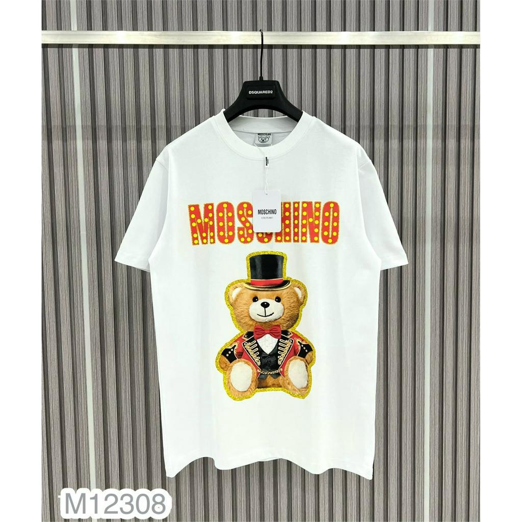 Áo Thun Nam Nữ MOSCHINO Họa Tiết Gấu Siêu Đỉnh - Áo Phông MOSCHINO Dành Cho Nam Nữ