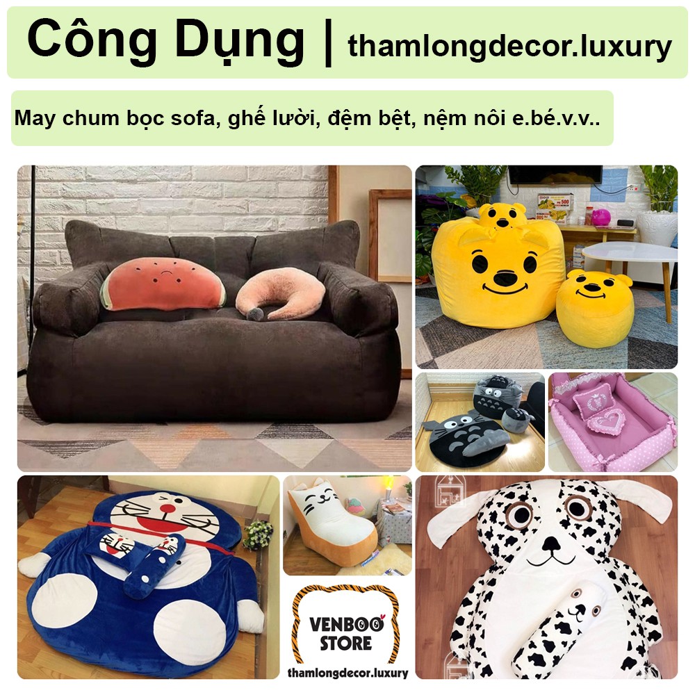 ️ 1m x 1m6  Kho vải Lông Nhung Mịn may Gấu Bông vải Sofa vải Decor Outfit Doll vải may Chăn Hè Gối Nệm