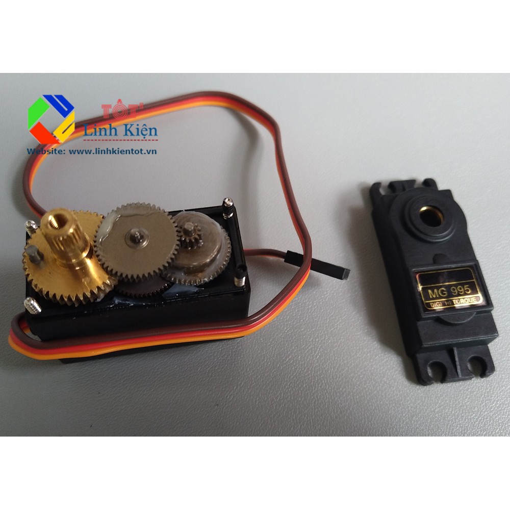 [Nhông đồng] Động cơ RC Servo MG995 / MG996R 180 độ bánh răng kim loại