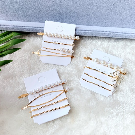 SET KẸP TÓC NGỌC TRAI NHÂN TẠO PHONG CÁCH HÀN QUỐC