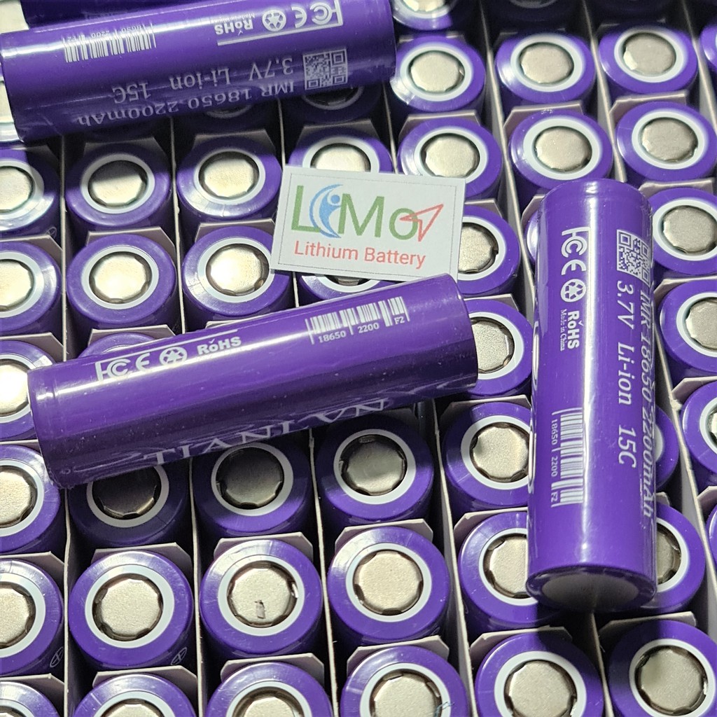 Combo 5 cell / 10 cell pin sạc 18650 2200mah - xả cao 30A. Pin chính hãng TIANVN 3.7v , nội trở pin cực thấp